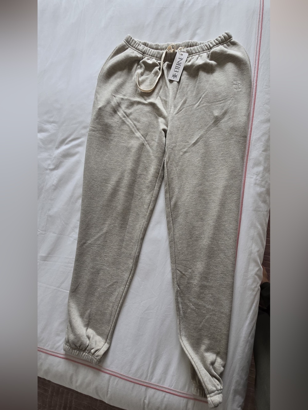 Eterne Cream Knit Sweatpants